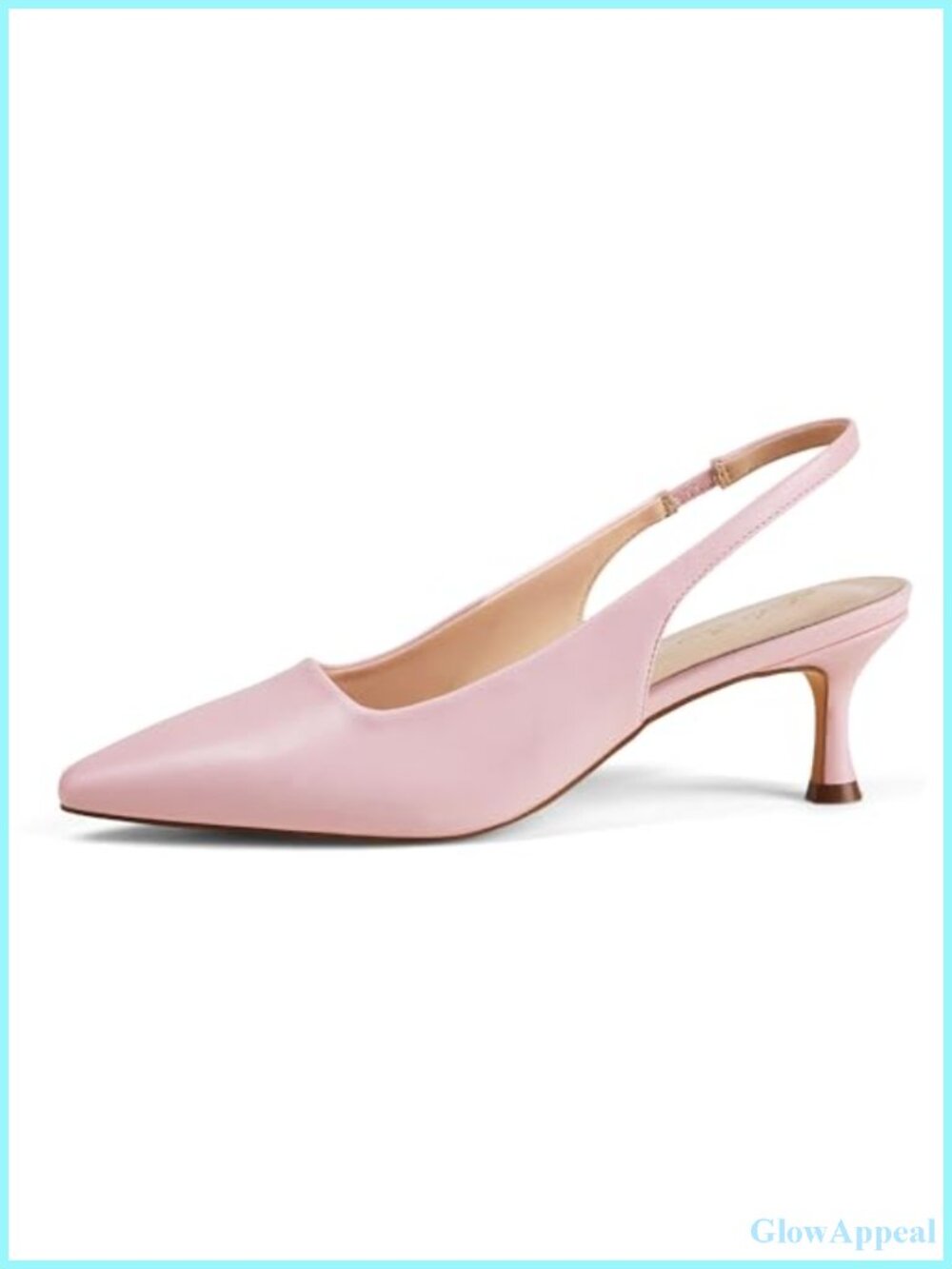 Wide Width Slingback Kitten Heels Closed Toe Pointed Dressy Pumps